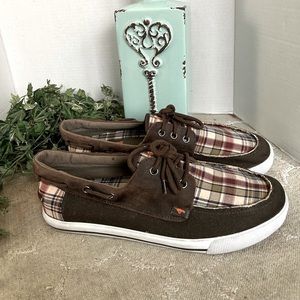 **LOWEST PRICE! Rocket Dog Plaid Lace Up Boat Shoes Topsiders  Sneakers. Size 11